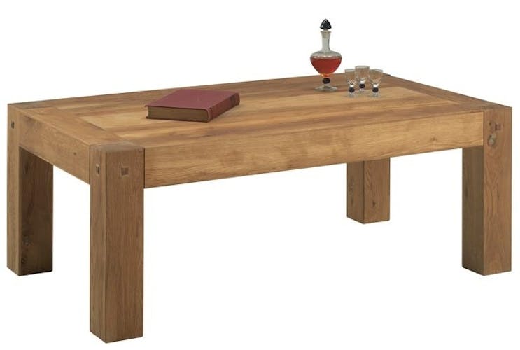Table basse rectangulaire bois de chêne FJORD