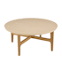 Table basse ronde en béton beige 90 cm BRASILIA