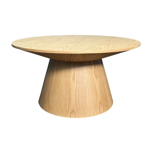 Table basse ronde en bois clair ø 90 cm VENETIE