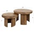 Table basse ronde en bois de manguier durable (lot de 2) CREEK