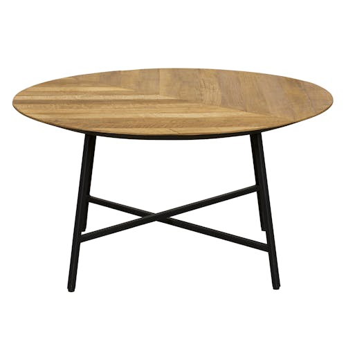 Table basse ronde en bois de teck recyclé MANADO