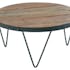 Table basse ronde Industrielle 80cm Orme recyclé SYNERGIE