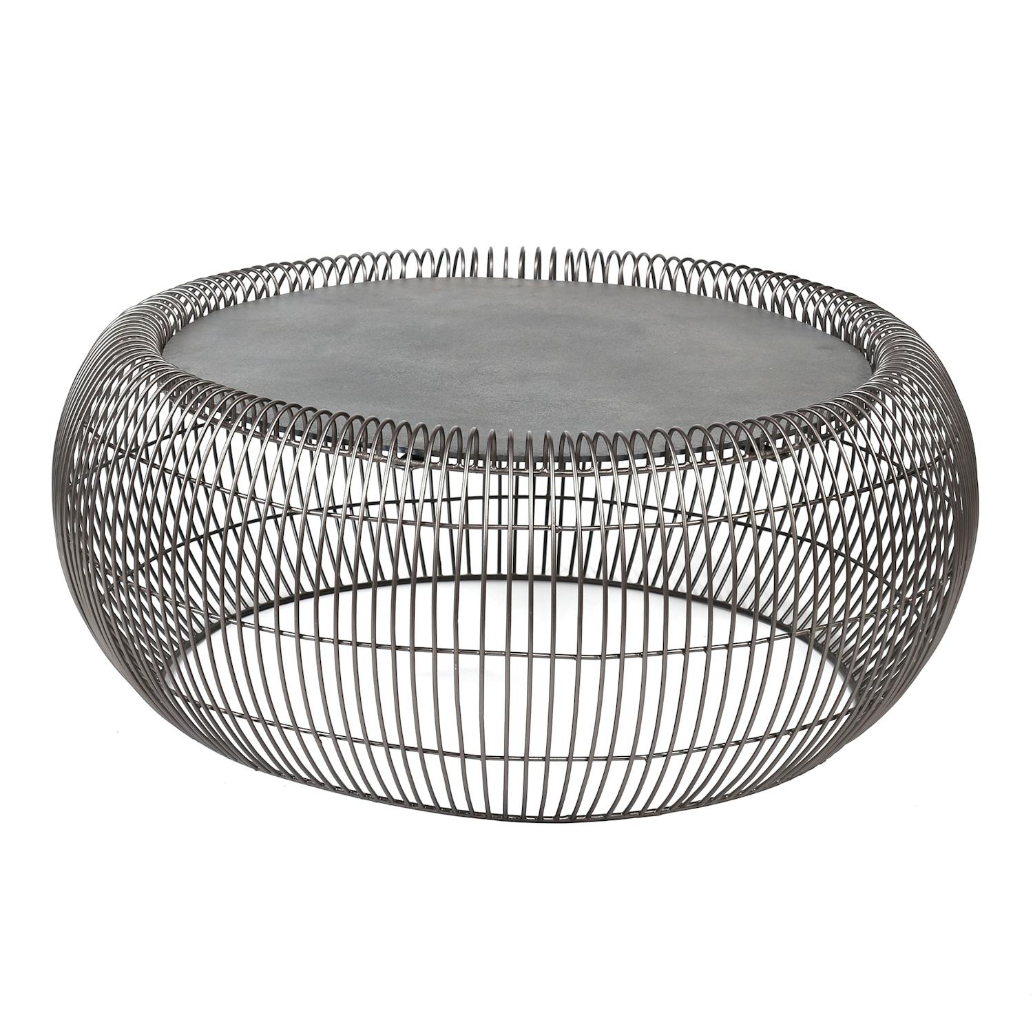 Table basse ronde industrielle noire NIAGARA Tables basses Pier Import