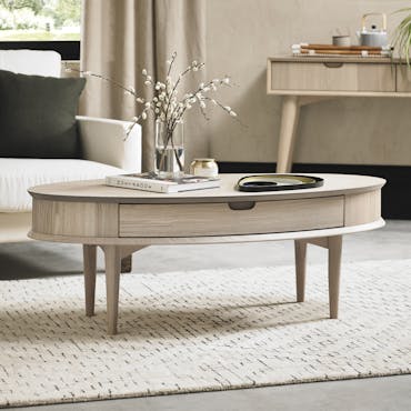  Table basse scandinave avec tiroir COPENHAGUE