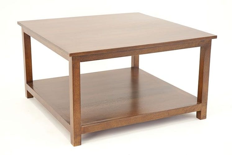 TABLE BASSE TRADITION carrée 70cm 2 niveaux