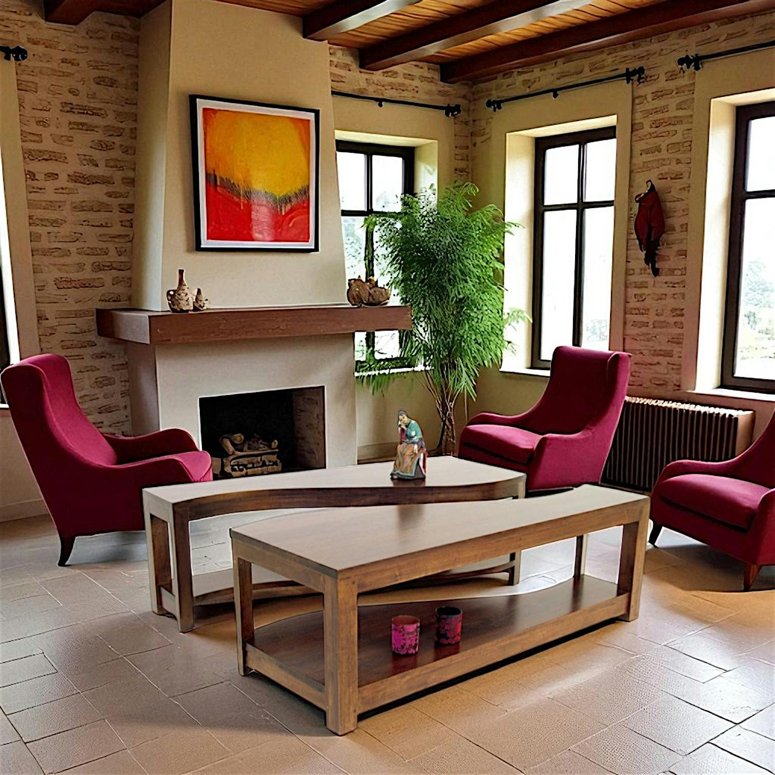Table basse vague TRADITION 120 cm