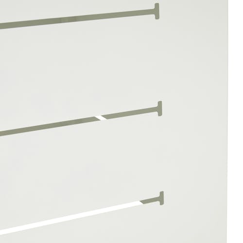 Table brasero carrée en aluminium blanc et plateau motifs graphiques MAJORQUE