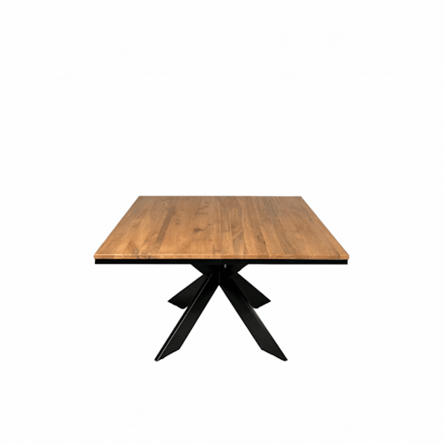 Table carrée extensible en chêne huilé 130 cm PALERME