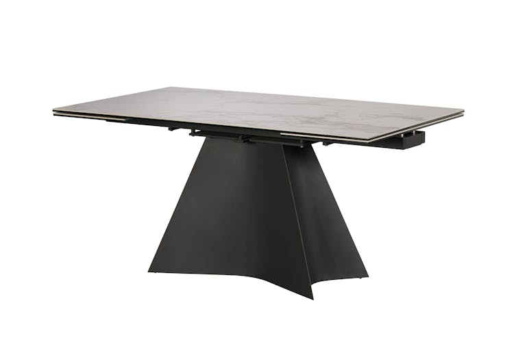 Table extensible jusqu'à 240 cm Terni avec plateau en verre céramique