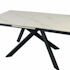 Table céramique extensible blanche marbrée 170-214 cm OTTAWA