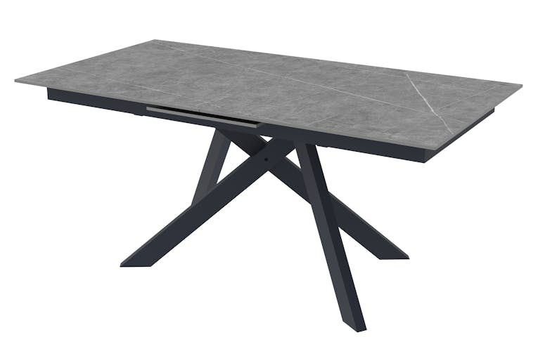 Table céramique extensible grise marbrée 170-214 cm OTTAWA