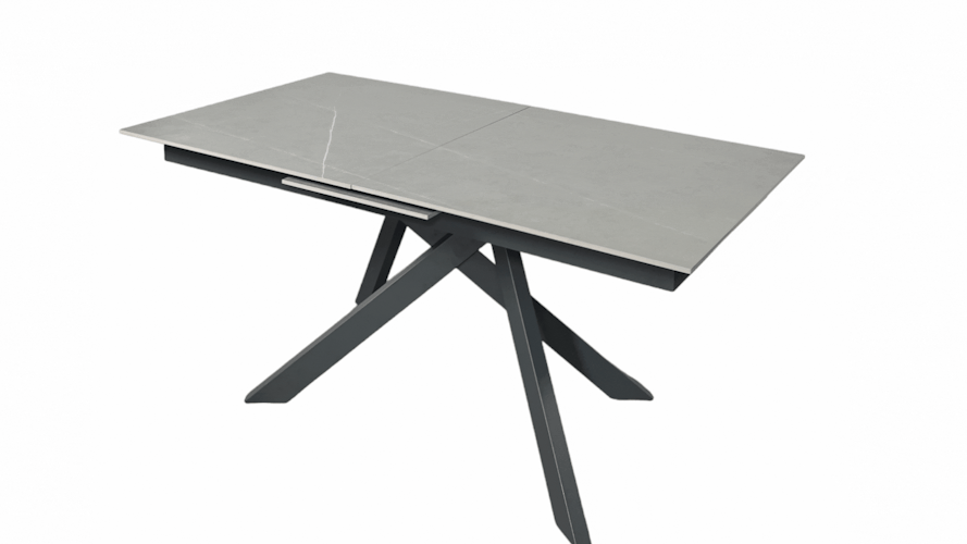 Table céramique extensible grise marbrée 170-214 cm OTTAWA