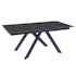 Table céramique extensible noire marbrée 170-214 cm OTTAWA