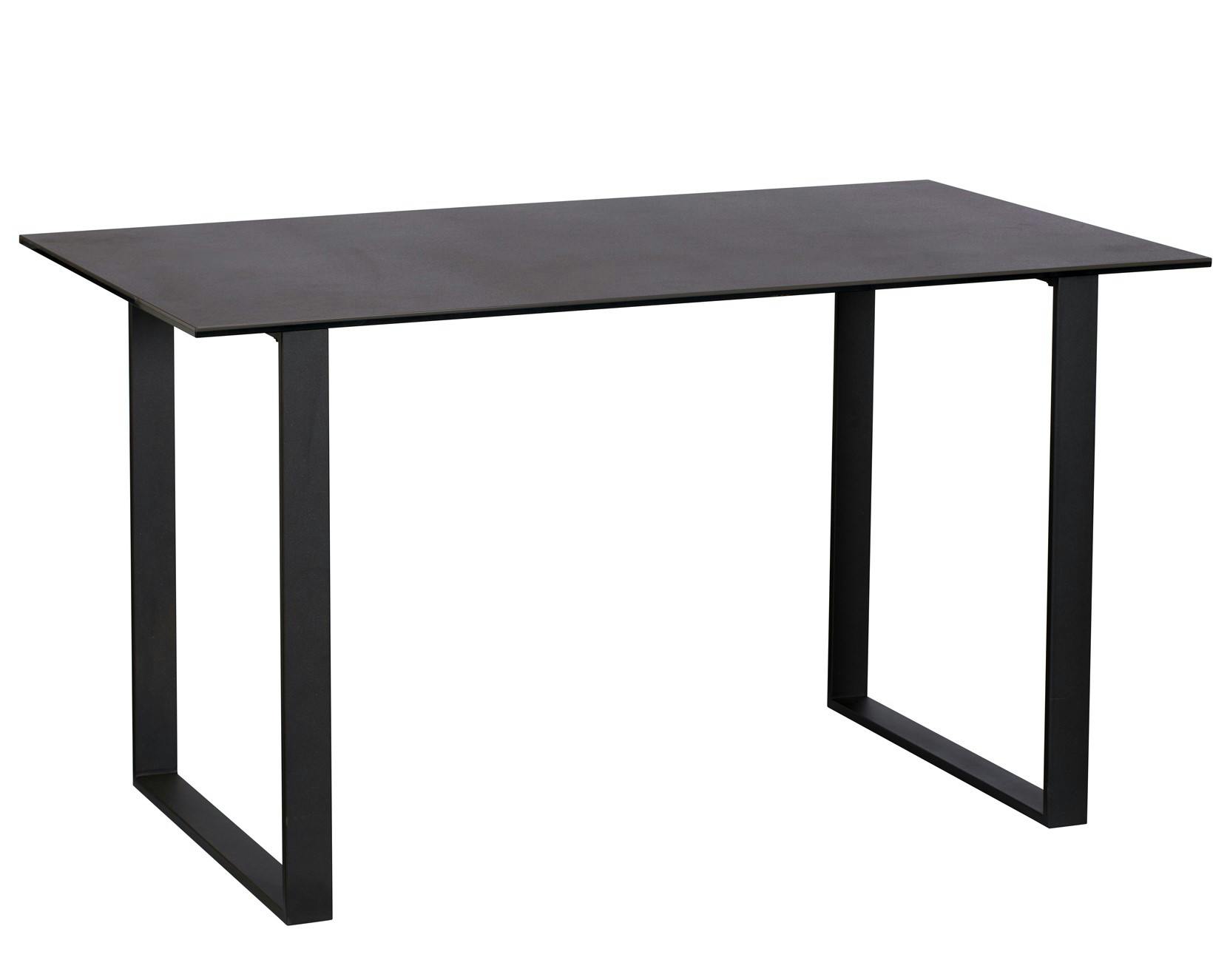 Table céramique gris foncé 135 cm TORONTO