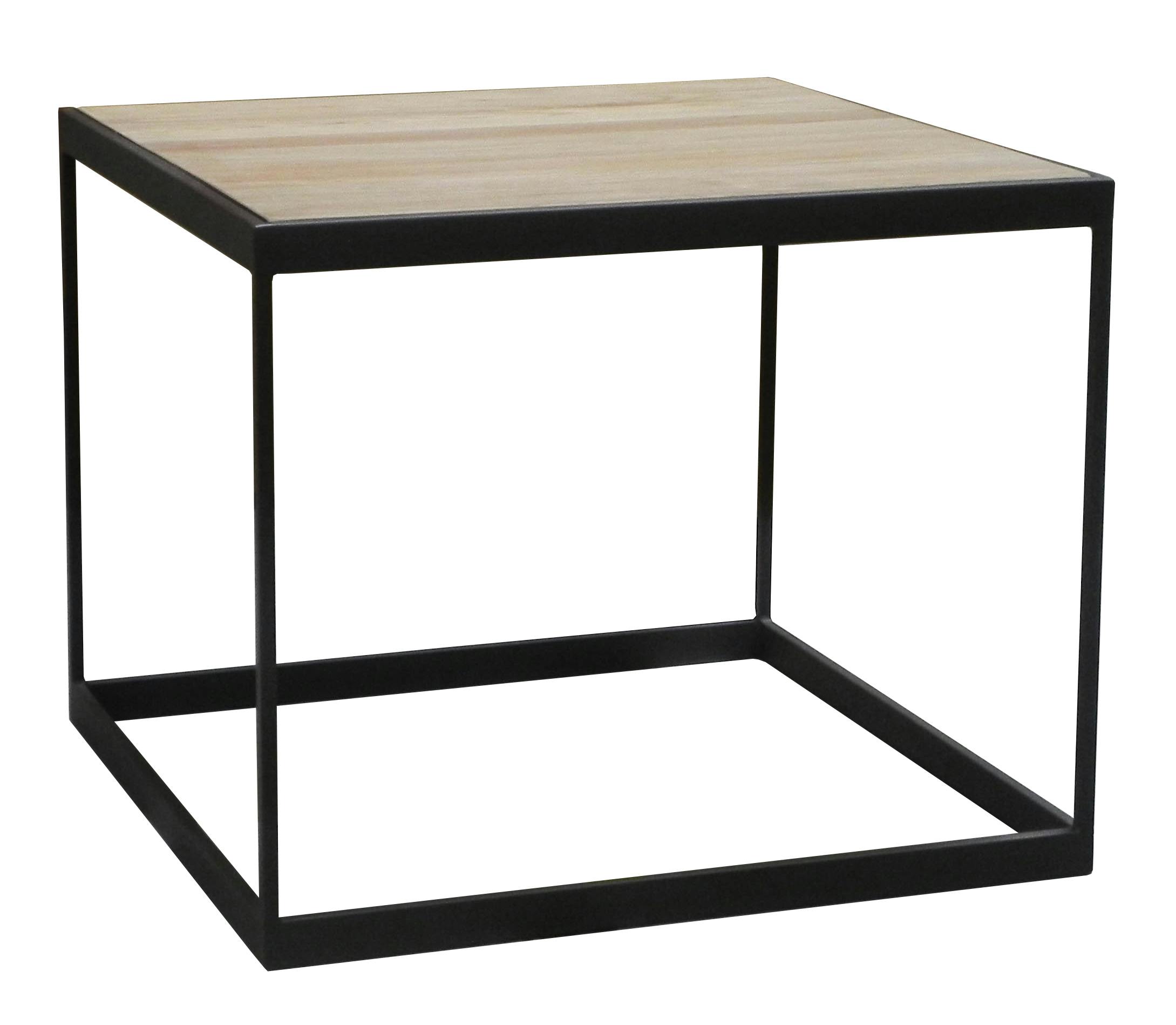 Table d'appoint Bout de Canapé chêne massif métal SOOMAA réf 30020859
