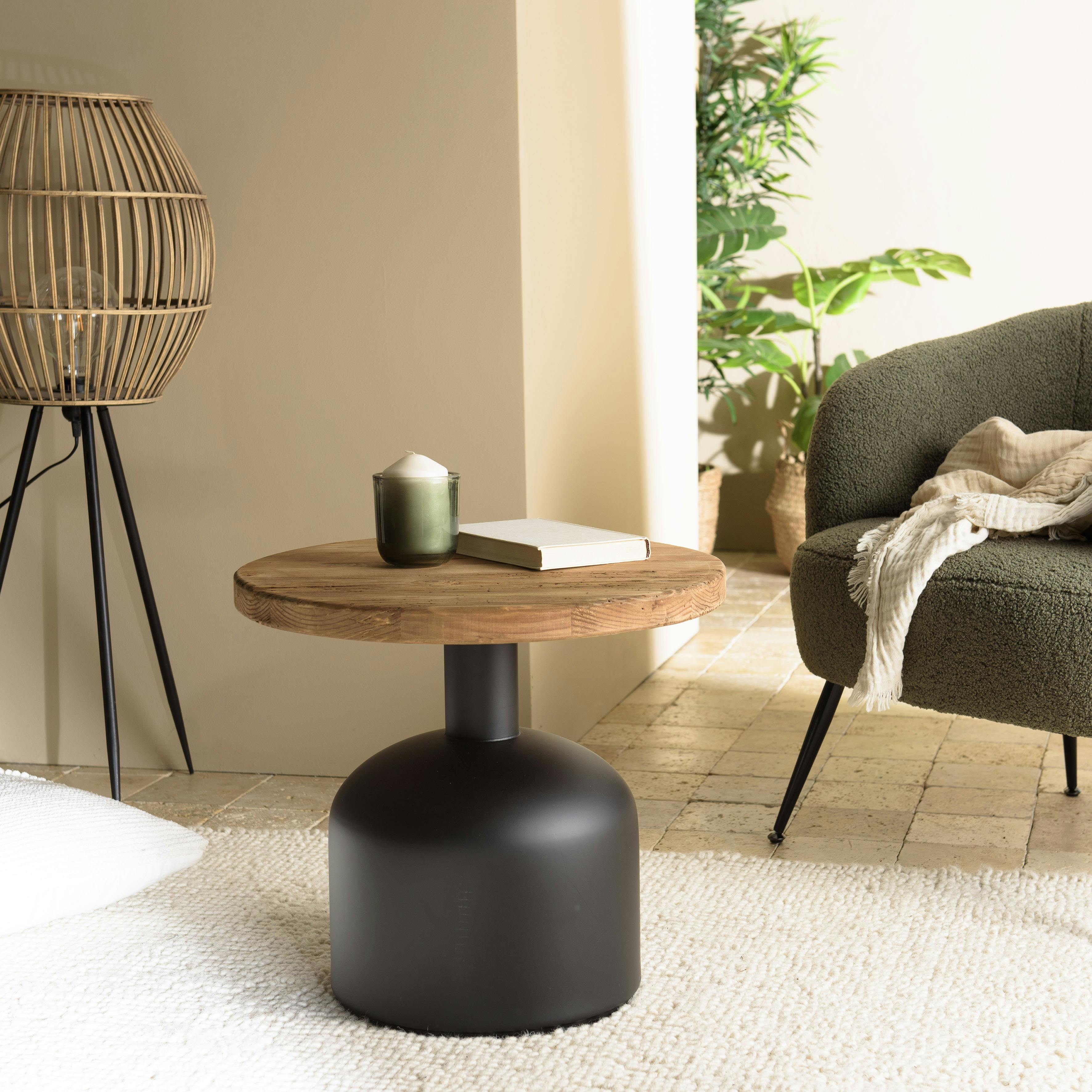 Table d'appoint design pin recyclé CRACOVIE