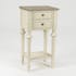 Table d'appoint en bois vieilli bicolore 2 tiroirs style Louis XVI LEGENDE L40xP30xH75 AMADEUS