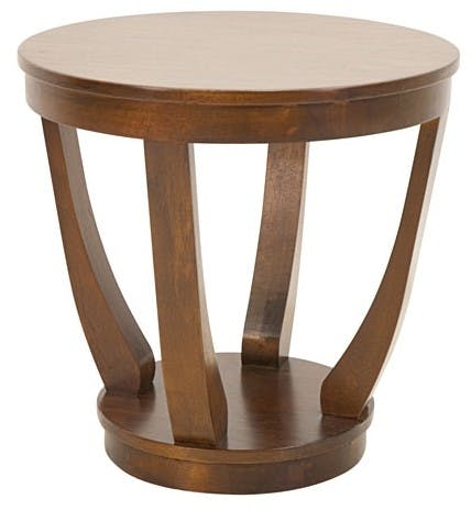 Table d'appoint exotique hévéa 60x60cm TRADITION