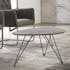 Table basse effet beton pied metal de style contemporain