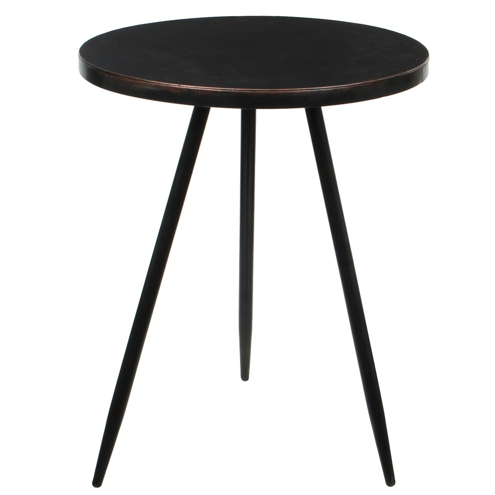 Table d'appoint noire 51,5 cm