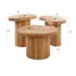 Table d'appoint organique 3 formes (lot de 3) MELBOURNE