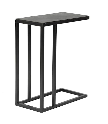 Table basse appoint rectangilaire en metal vieillib de style contemporain