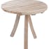 Table d'appoint ronde 3 pieds en bois naturel D75 H65cm