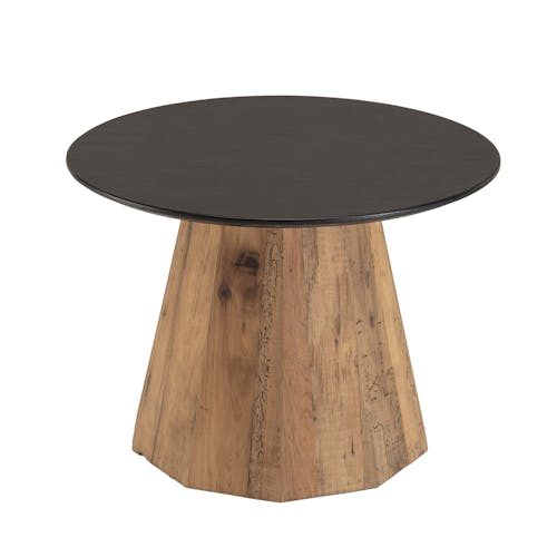 Table d'appoint ronde bois recyclé pin CRACOVIE