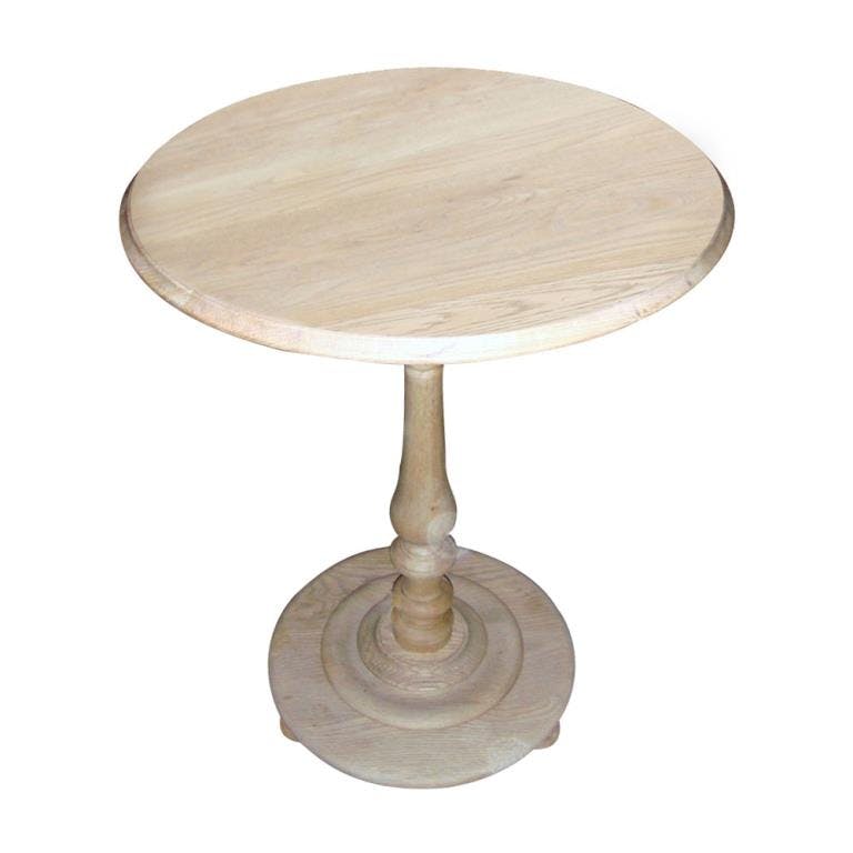 Table d'appoint ronde Classique chic Chêne massif 56x56x71cm MEDICIS