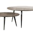 Tables basses gigognes effet bois pieds metal de style contemporain