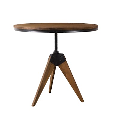 Table d'appoint ronde teck recyclé SWING
