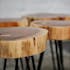 Table d'appoint tronc d'arbre acacia CANADA