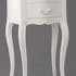 Table de chevet 2 tiroirs en Acajou blanc romantique APOLLINE L 40 x P 30 x H 75 AMADEUS