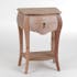 Table de chevet baroque bois brut 1 tiroir en bois MURANO L 45 x P 30 x  H 65 AMADEUS