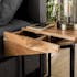 Table de chevet bois d'acacia 1 tiroir (lot de 2 tables, gauche et droite, pour lit 2 personnes) MELBOURNE