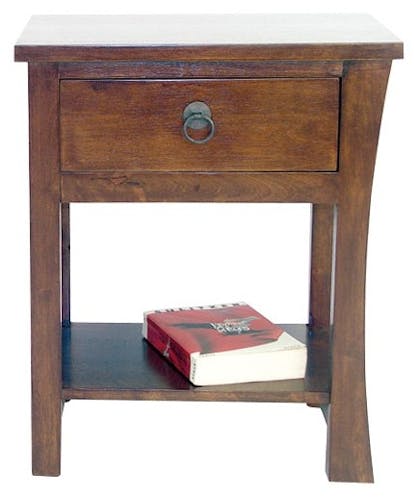 Table de chevet bois massif style colonial modèle 1 MAORI