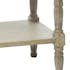 Table de chevet bois naturel patiné grisé blanchi un tiroir L48xP40xH74cm PAOLIA