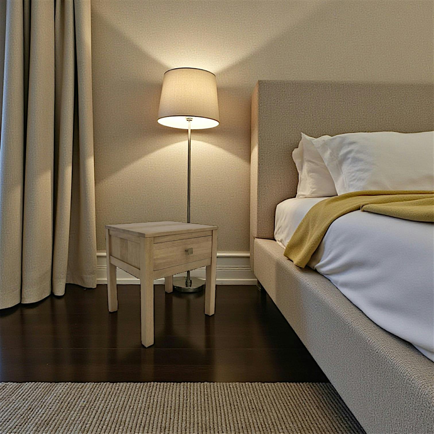 Table de chevet bois style rétro GALA