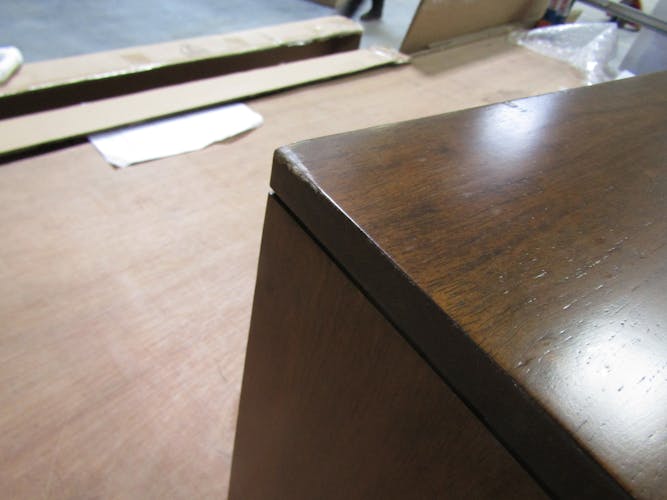 Table de Chevet / Bout de Canapé Hévéa 1 tiroir façade Persienne, 1 niche basse 50x40x40cm NEW ORLEANS