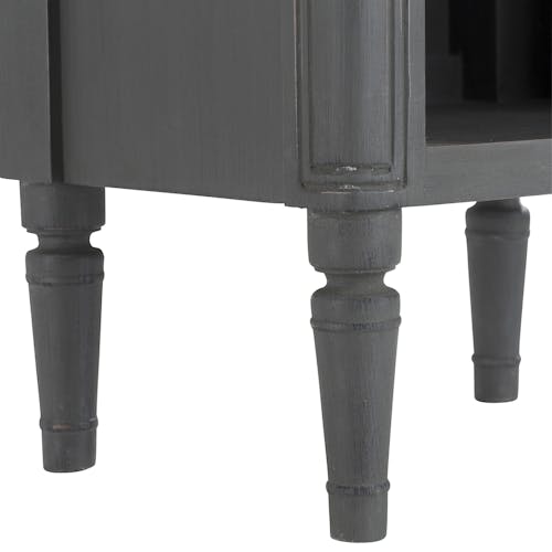 Table de chevet chêne grisé LEON 40x30cm AMADEUS