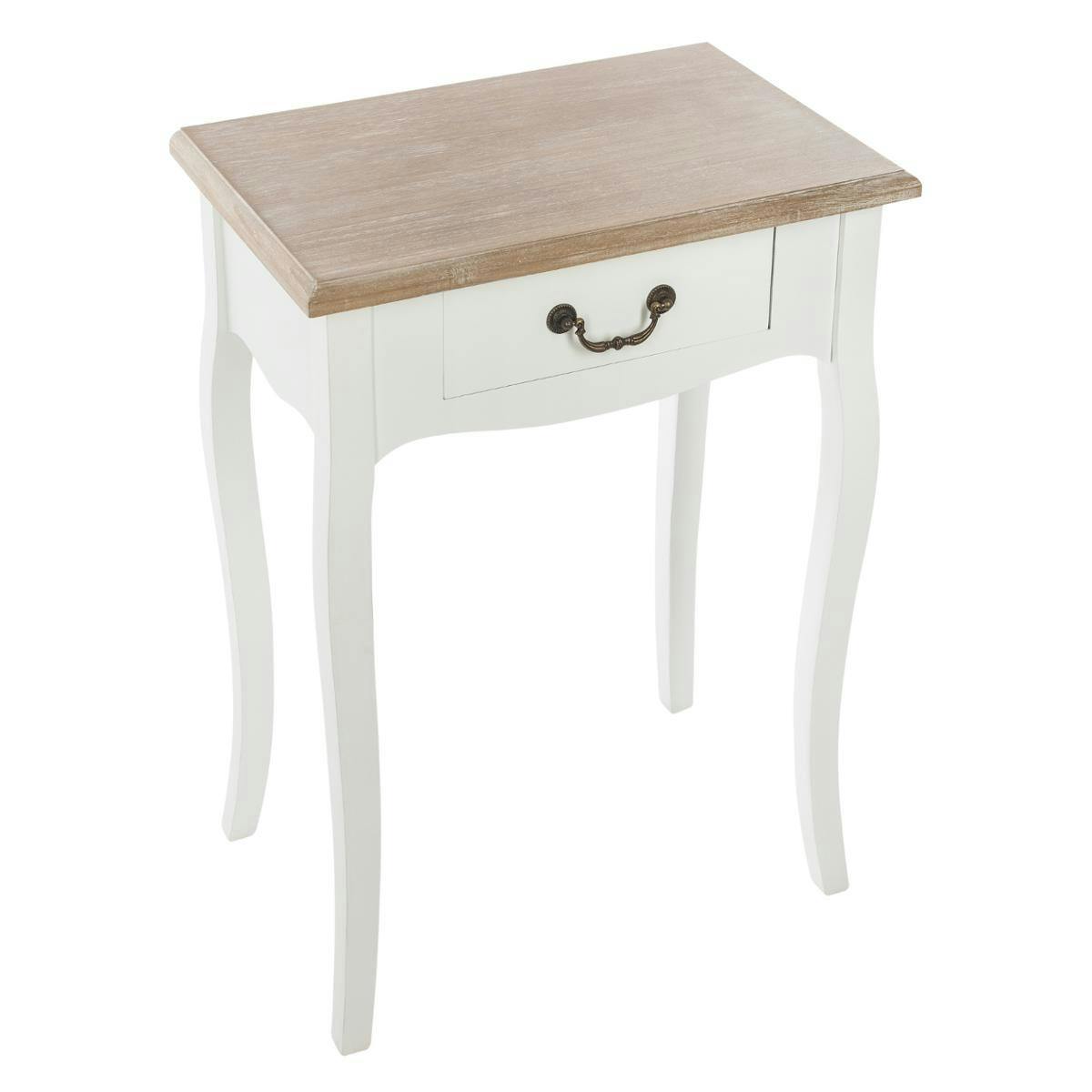 Table de chevet en bois blanc BUDAPEST