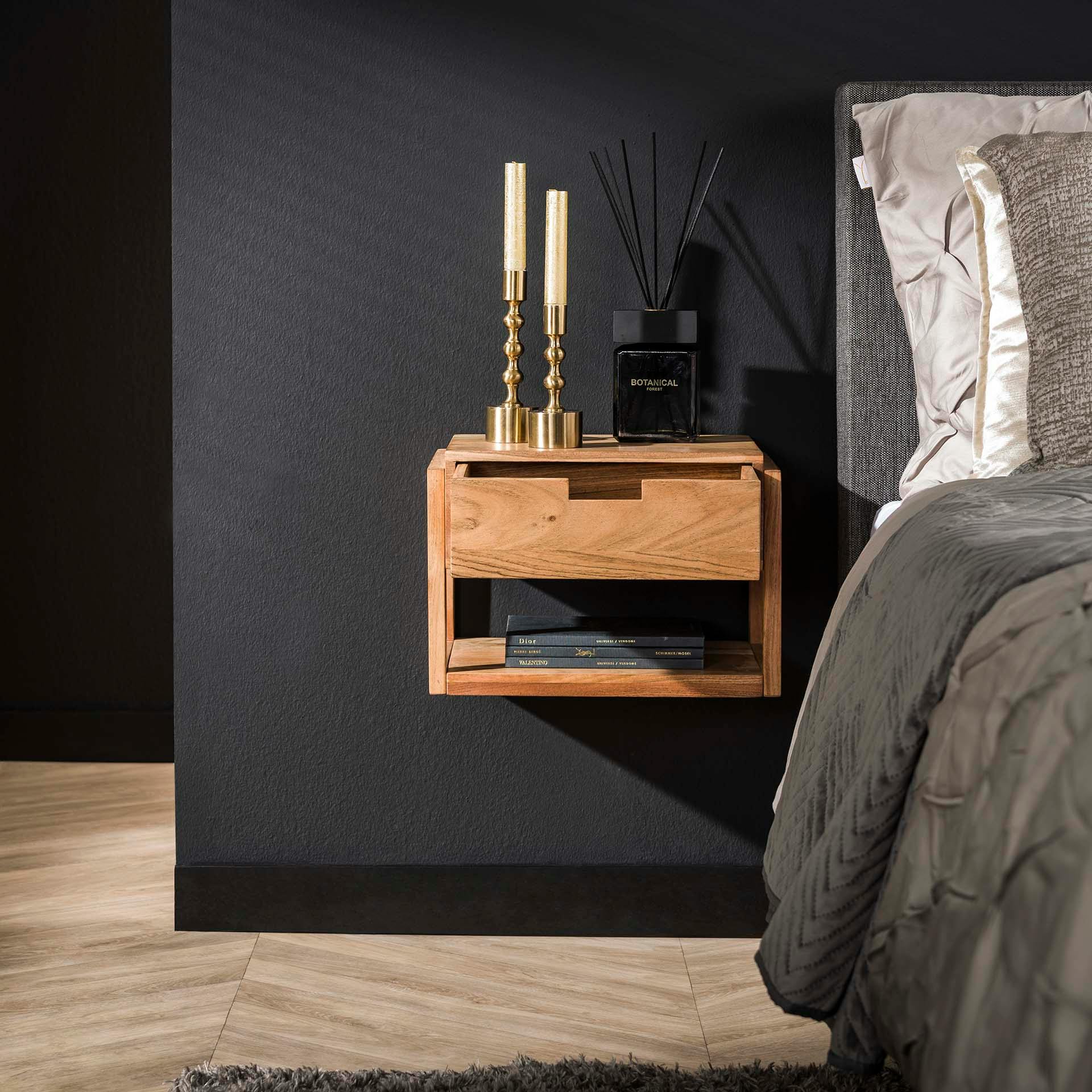 table de chevet tiroir suspendu