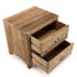 Table de chevet en bois de pin recyclé 2 tiroirs DENVER