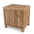Table de chevet en bois de pin recyclé 2 tiroirs DENVER