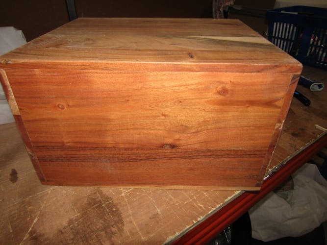 Table de chevet en bois et cadre en métal MELBOURNE
