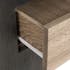 Table de chevet en bois noir 1 porte 1 tiroir