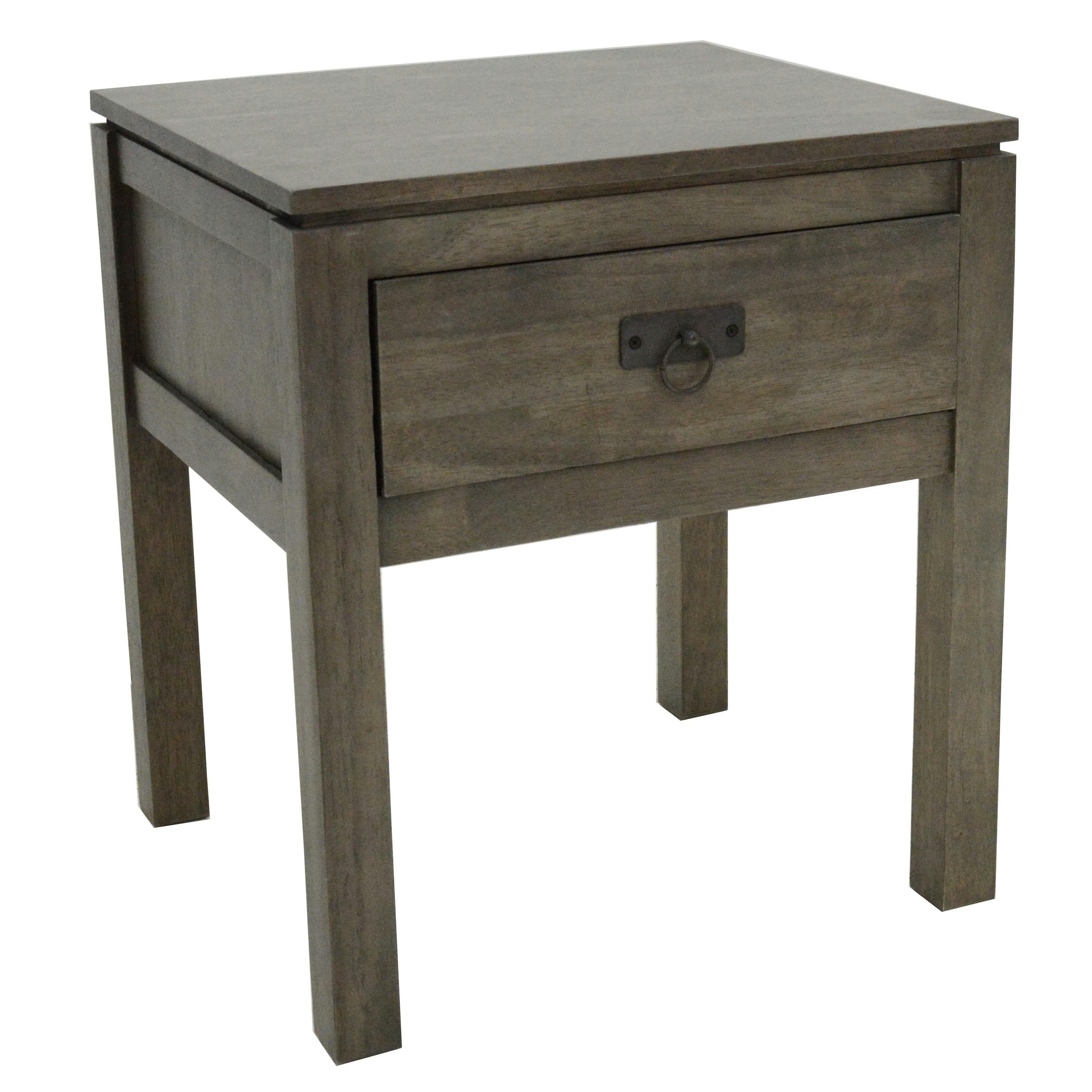 Table de Chevet Hévéa 1 tiroir 45x40x50cm HELENA