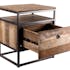 Table de chevet industrielle bois recyclé SWING