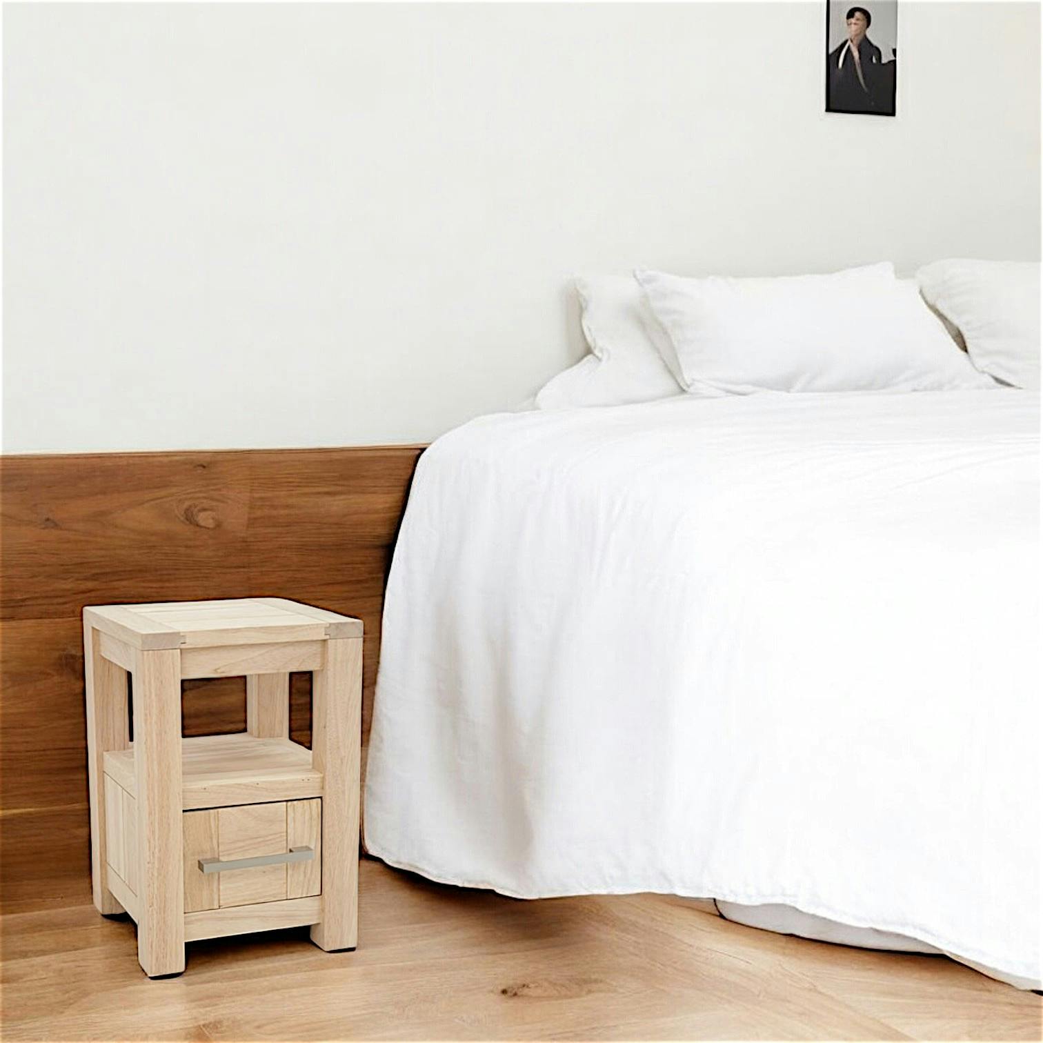 Table de chevet moderne 1 tiroir ATTAN