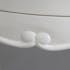 Table de chevet romantique 2 tiroirs en Acajou blanc APOLLINE L 40 x P 30 x H 65 AMADEUS